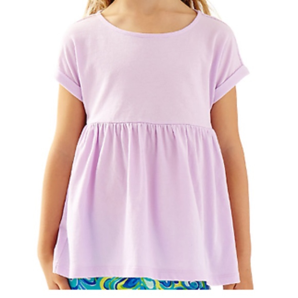 Girls kids purple Lilly Pulitzer Zoey top